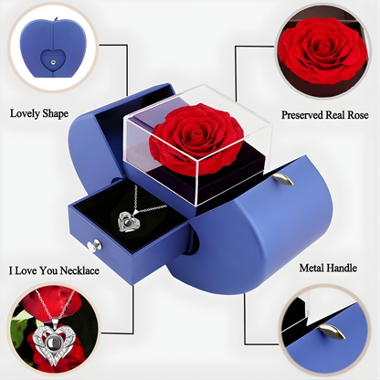 Collar de Rosa Real Preservada