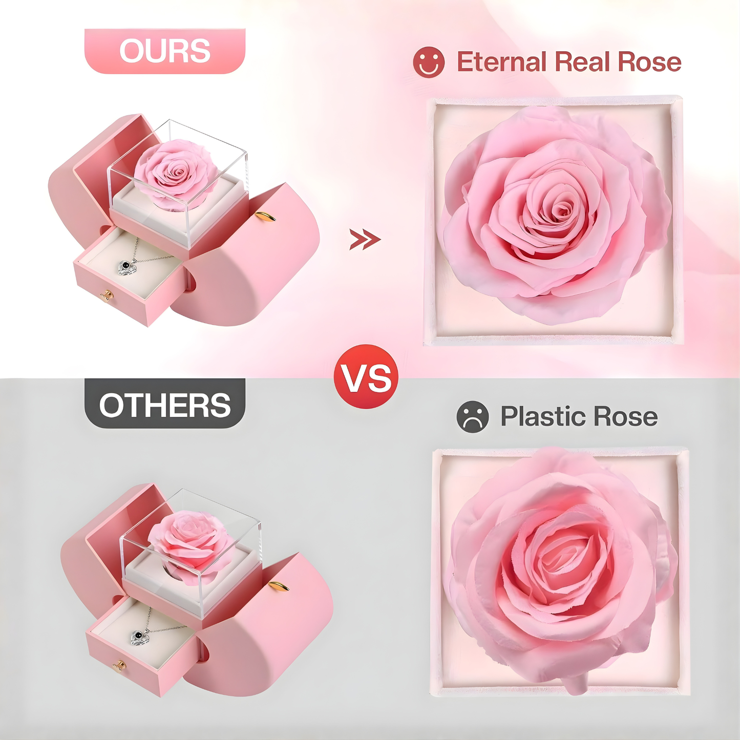 Collar de Rosa Real Preservada