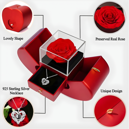 Collar de Rosa Real Preservada