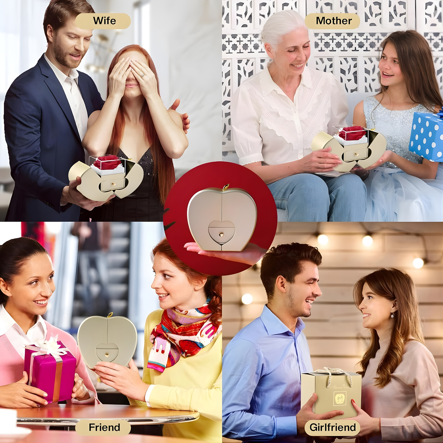 Collar de Rosa Real Preservada