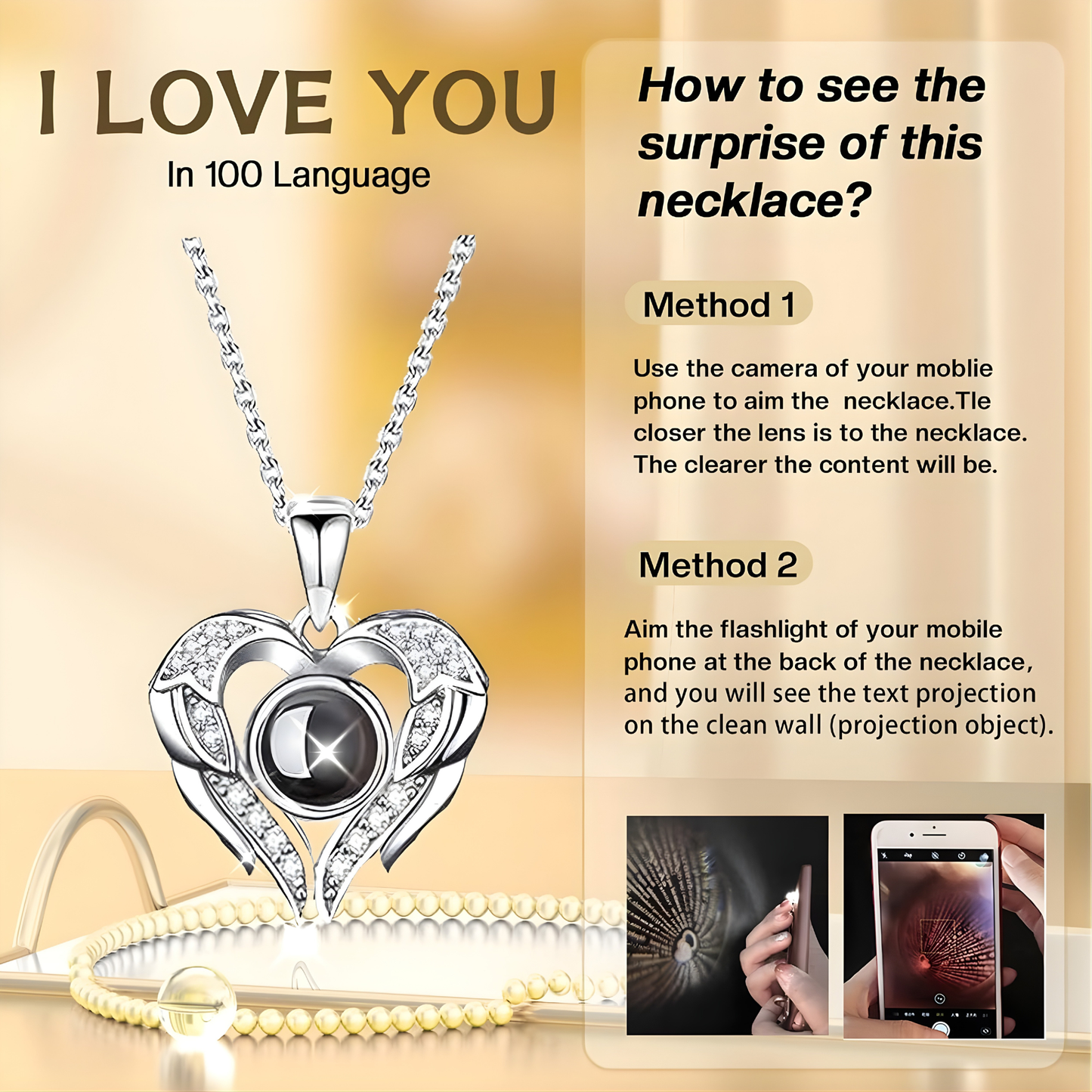 Collar de Rosa Real Preservada