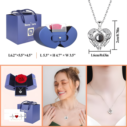 Collar de Rosa Real Preservada