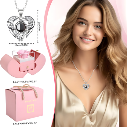 Collar de Rosa Real Preservada