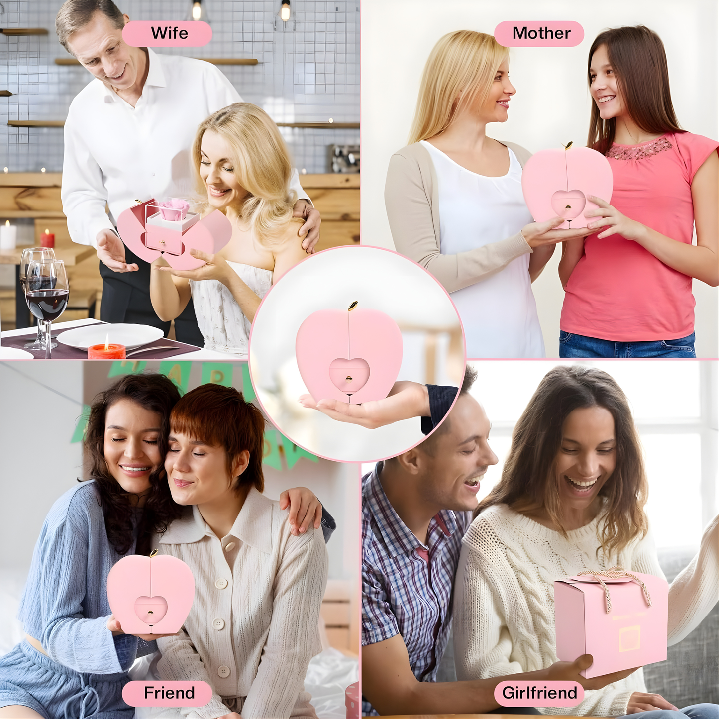 Collar de Rosa Real Preservada